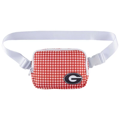 ZooZatz Georgia Bulldogs Gingham Fanny Pack