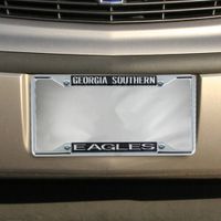 Georgia Southern Eagles Glitter License Plate Frame - Black