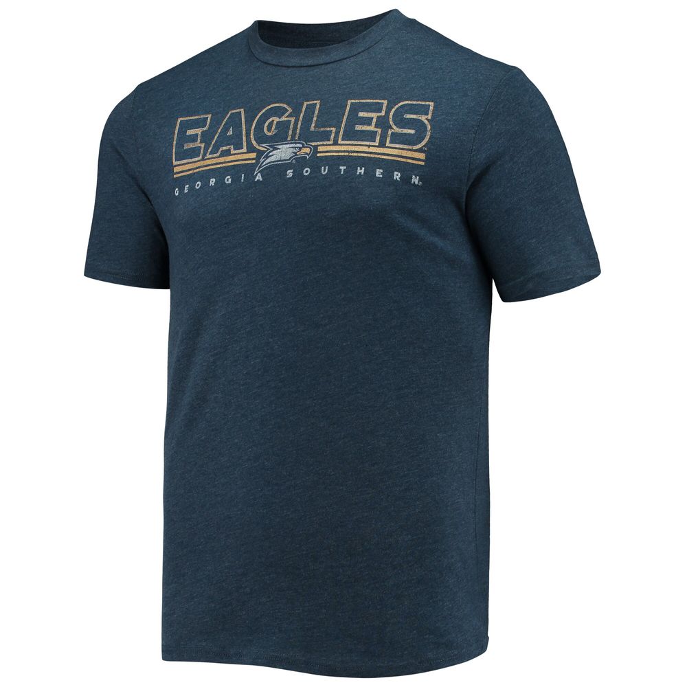 Men's Concepts Sport Heathered Charcoal/Navy Georgia Southern Eagles Meter T-Shirt & Pants Sleep Set