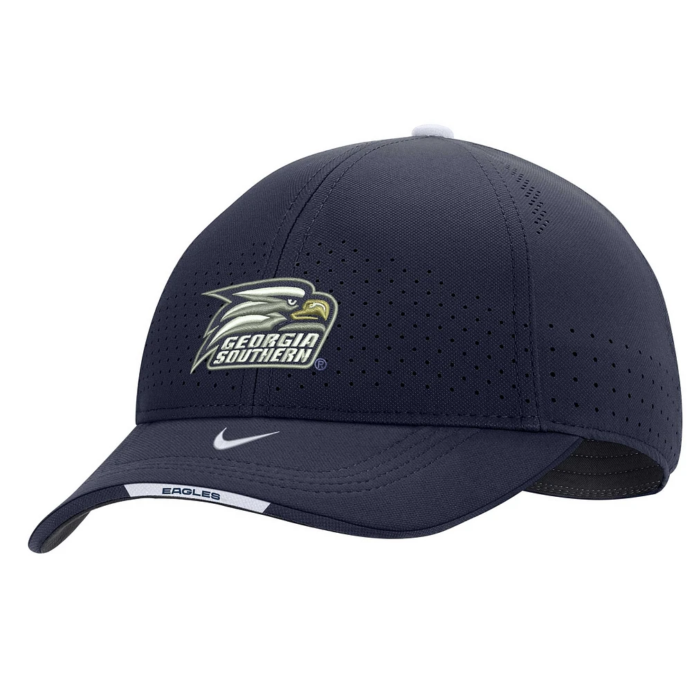 Casquette réglable pour homme Georgia Southern Eagles 2022 Sideline Legacy91 Performance Nike - Bleu marine