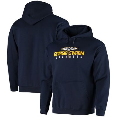 Men's Navy Georgia Swarm Solid Pullover Hoodie