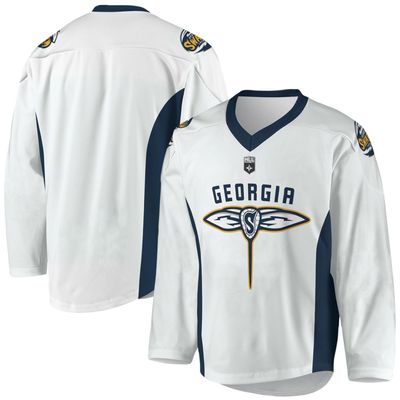 Youth White Georgia Swarm Sublimated Replica Jersey