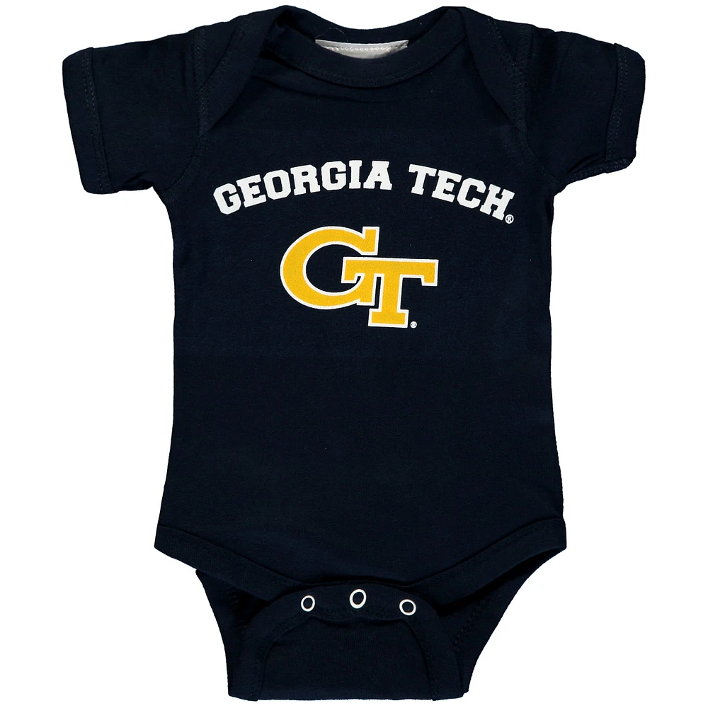 Bébé bleu marine Georgia Tech Yellow Jackets Arch & Logo Body