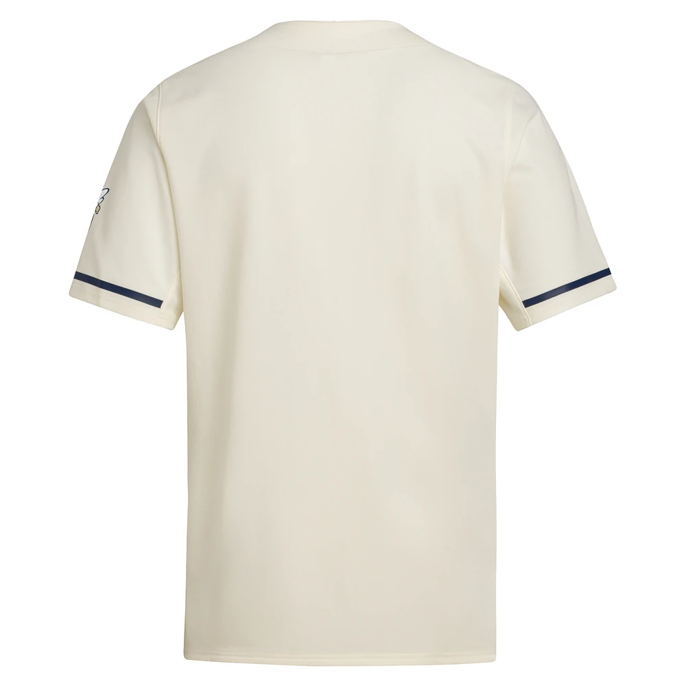 Men's adidas  Cream Georgia Tech Yellow Jackets Replica Baseball Jersey