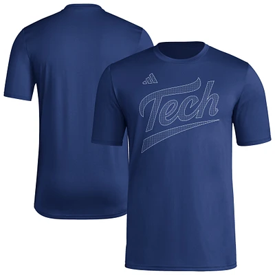 Men's adidas  Navy Georgia Tech Yellow Jackets Locker Local Impression T-Shirt