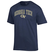 Men's Champion  Navy Georgia Tech Yellow Jackets Arch Over Logo T-Shirt