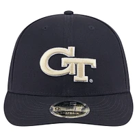 Men's New Era Navy Georgia Tech Yellow Jackets Low Profile 9FIFTY Snapback Hat