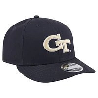 Men's New Era Navy Georgia Tech Yellow Jackets Low Profile 9FIFTY Snapback Hat