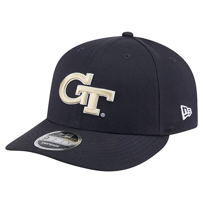Men's New Era Navy Georgia Tech Yellow Jackets Low Profile 9FIFTY Snapback Hat