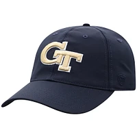Casquette ajustable Victory Trainer bleu marine Georgia Tech Yellow Jackets Top of the World pour homme