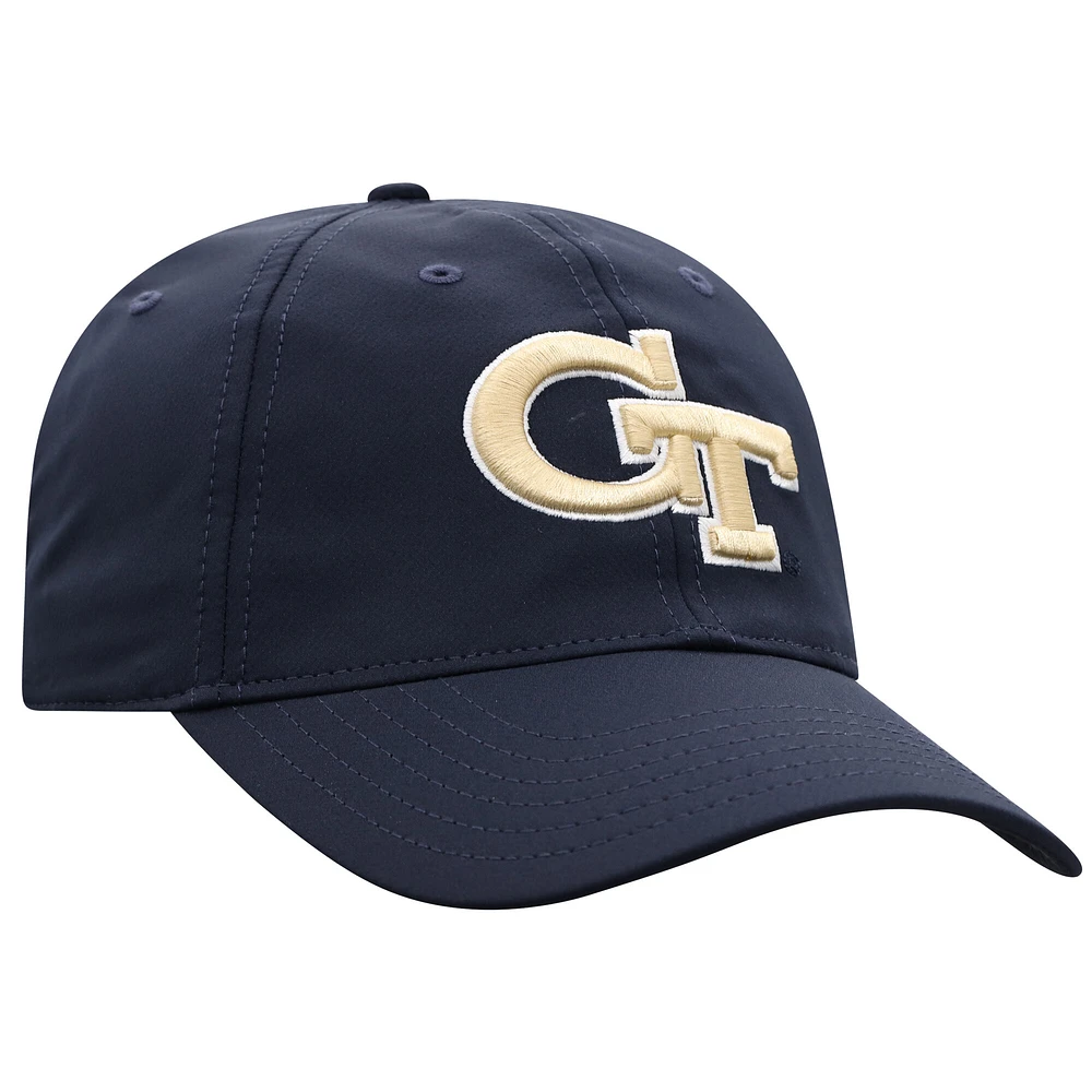 Casquette ajustable Victory Trainer bleu marine Georgia Tech Yellow Jackets Top of the World pour homme