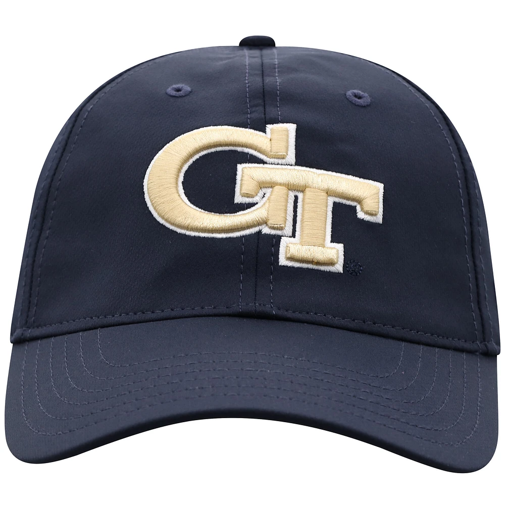 Casquette ajustable Victory Trainer bleu marine Georgia Tech Yellow Jackets Top of the World pour homme