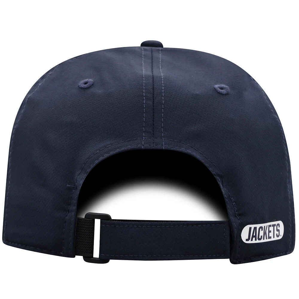 Casquette ajustable Victory Trainer bleu marine Georgia Tech Yellow Jackets Top of the World pour homme
