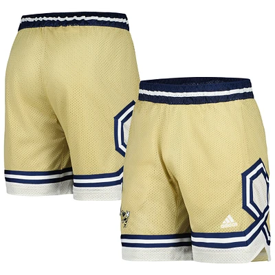 adidas Gold Georgia Tech Yellow Jackets Swingman AEROREADY Short de basket-ball pour hommes