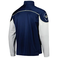 Men's adidas Navy Georgia Tech Yellow Jackets AEROREADY Knit Quarter-Snap Jacket