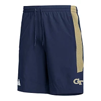 Vestes adidas bleu marine Georgia Tech jaunes pour hommes AEROREADY Shorts