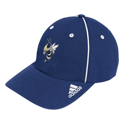 Men's adidas Navy Georgia Tech Yellow Jackets Locker Room Athlete Pack Slouch Adjustable Hat