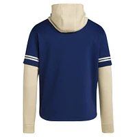 Sweat à capuche en jersey de baseball adidas Georgia Tech Yellow Jackets pour hommes, bleu marine