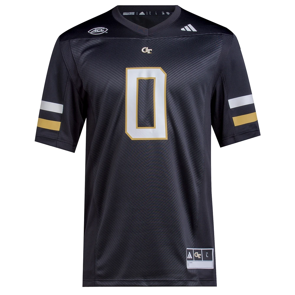 Maillot adidas #0 Georgia Tech Yellow Jackets 2023 Premier pour homme