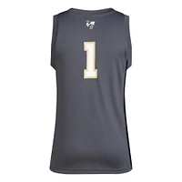 Men's adidas #1 Gray Georgia Tech Yellow Jackets Replica Swingman Jersey