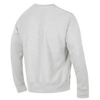 Men's Champion Gray Georgia Tech Yellow Jackets Arch Over Logo Reverse Weave Pullover Sweatshirt