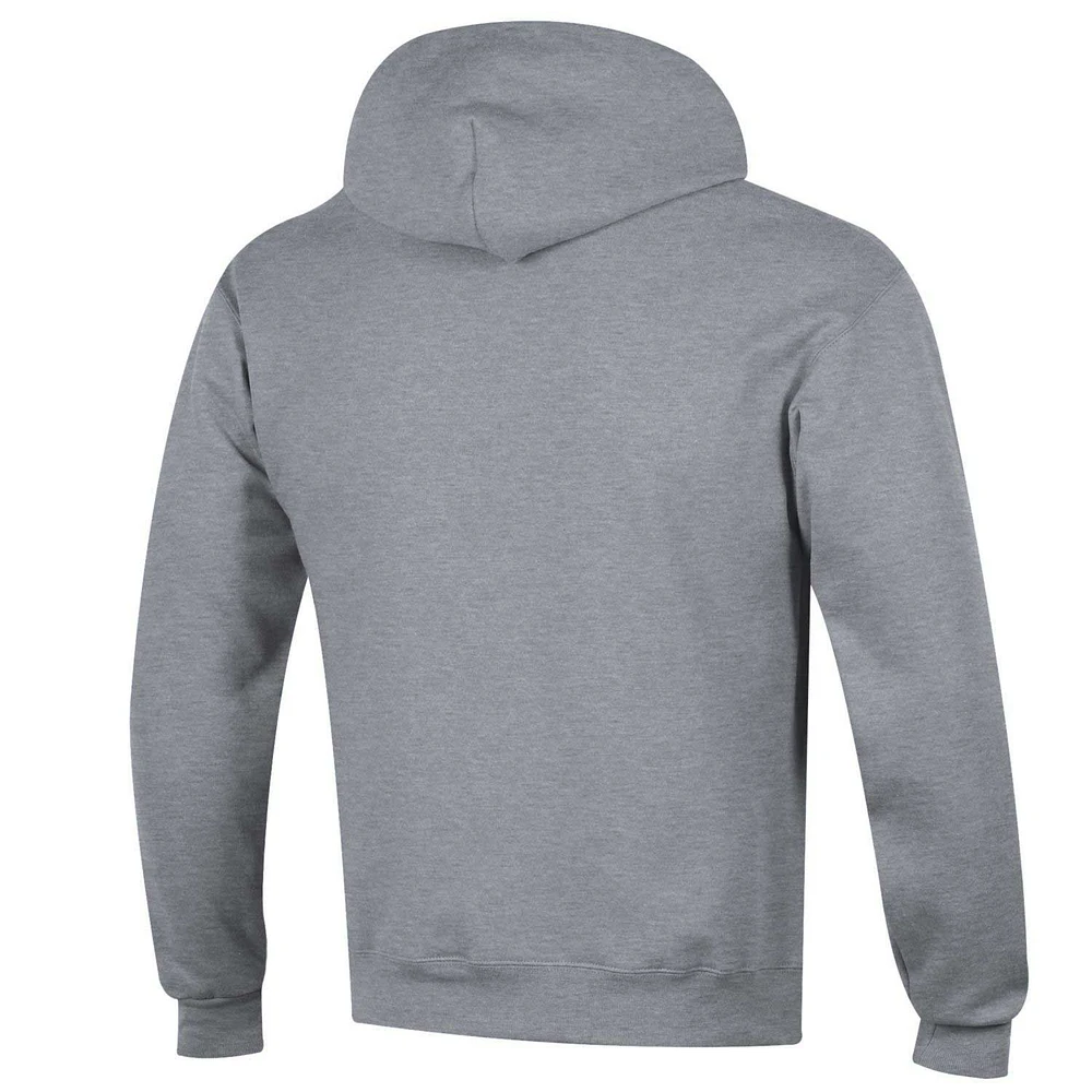 Sweat à capuche Champion Heather Grey Georgia Tech Yellow Jackets High Motor pour homme