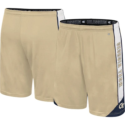 Colosseum Gold Georgia Tech Yellow Vestes Haller Shorts pour hommes