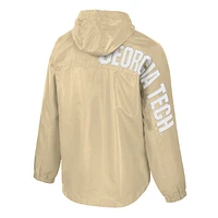 Men's Colosseum  Gold Georgia Tech Yellow Jackets Reloaded Anorak Half-Zip Jacket