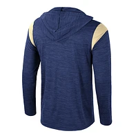 Coupe-vent à demi-zip Dozer pour homme Colosseum Navy Georgia Tech Yellow Jackets