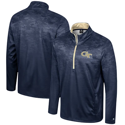 Colosseum Gold Georgia Tech Yellow Jackets pour hommes Veste à demi-zip The Machine