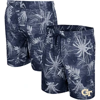 Men's Colosseum Navy Georgia Tech Yellow Jackets What Else is New Swim Shorts