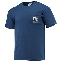 T-shirt homme bleu marine Georgia Tech Yellow Jackets Circle Campus Scene