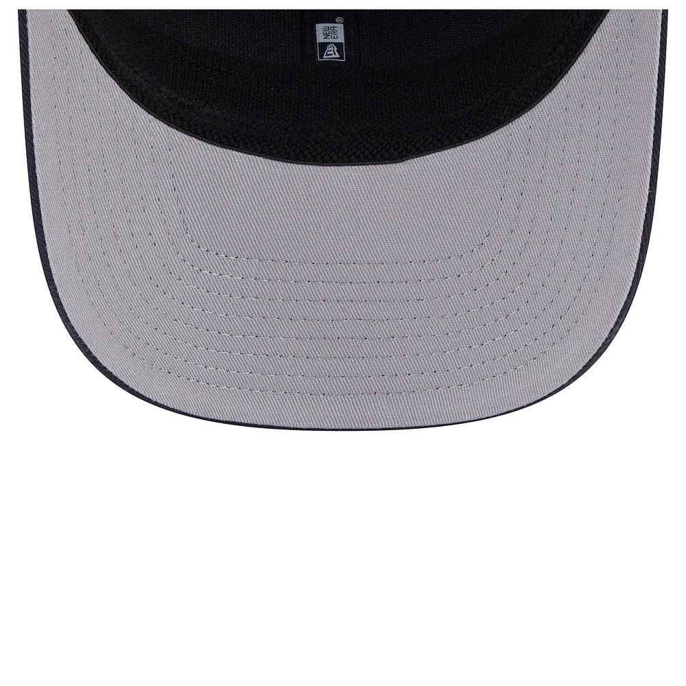 Casquette camionneur extensible à boutons-pression New Era bleu marine Georgia Tech Yellow Jackets Primary 9SEVENTY pour homme