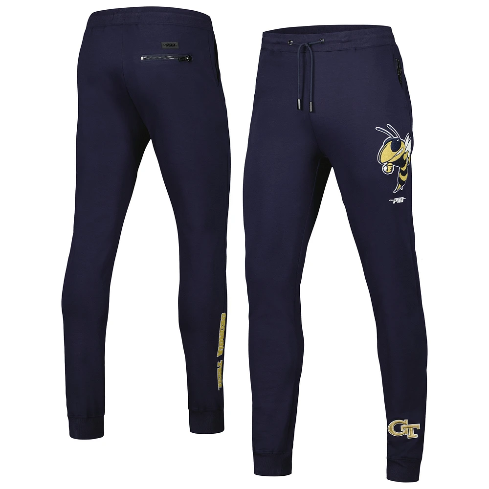 Pantalon de jogging classique DK pour hommes Pro Standard Navy Georgia Tech Yellow Jackets