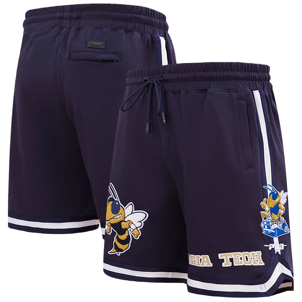 Pro Standard Navy Georgia Tech Yellow Jackets Short classique pour homme