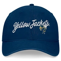 Men's Top of the World Navy Georgia Tech Yellow Jackets Heritage CeeCee Adjustable Hat