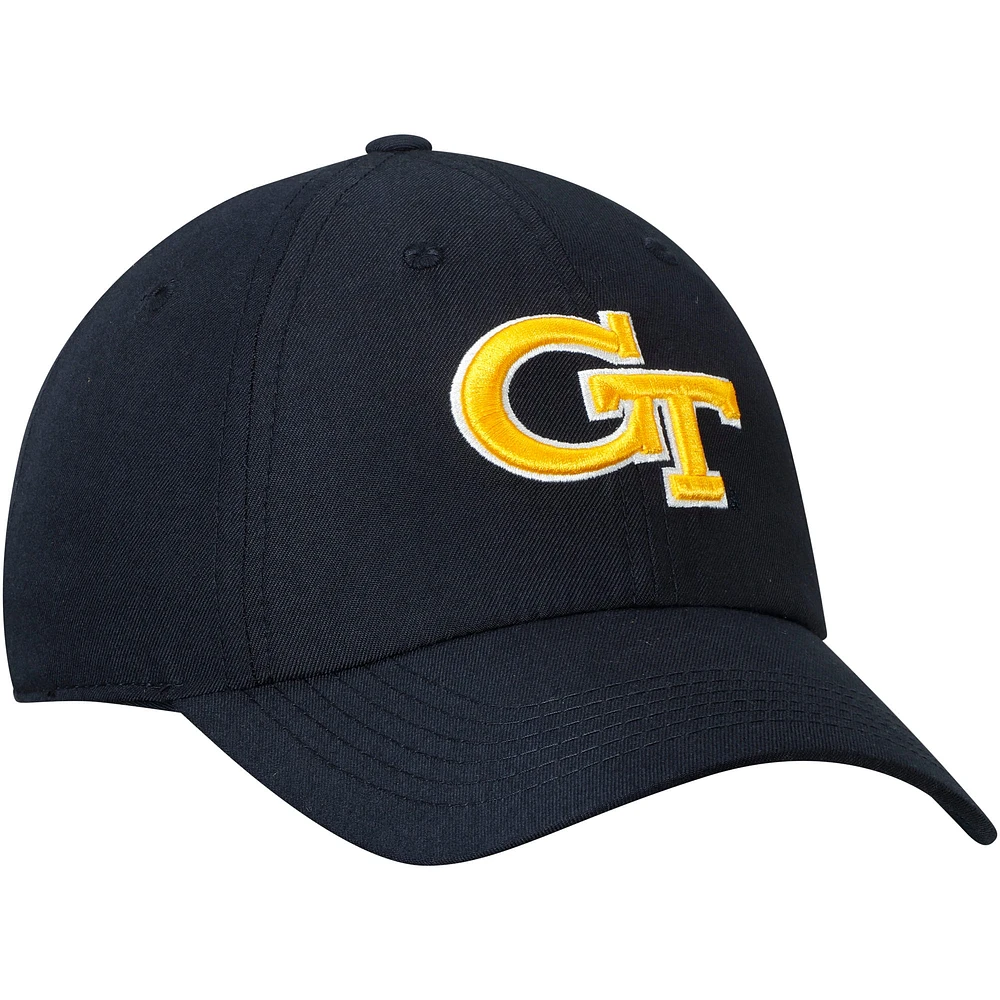 Men's Top of the World Navy Georgia Tech Yellow Jackets Primary Logo Staple Adjustable Hat