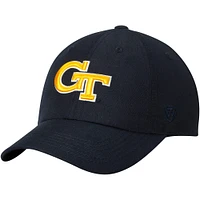 Casquette ajustable pour homme Top of the World Navy Georgia Tech Yellow Jackets avec logo principal