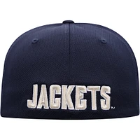 Men's Top of the World Navy Georgia Tech Yellow Jackets Reflex Logo Flex Hat