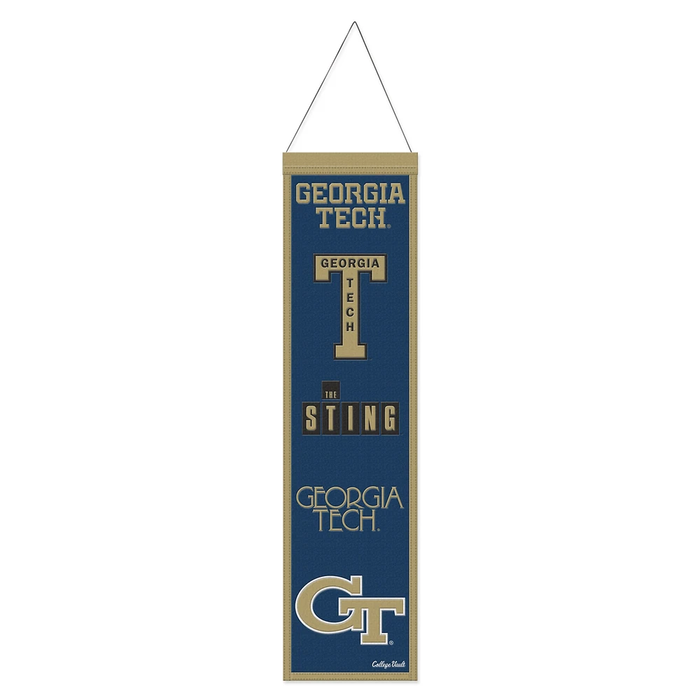 Bannière WinCraft Georgia Tech Yellow Jackets 8" x 32" College Vault Evolution