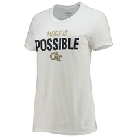 T-shirt adidas pour femme Georgia Tech Yellow Jackets More Is Possible