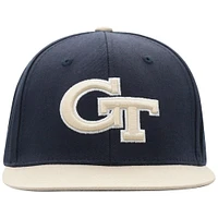 Youth Top of the World Navy Georgia Tech Yellow Jackets Victory Maverick Snapback Hat