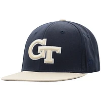 Youth Top of the World Navy Georgia Tech Yellow Jackets Victory Maverick Snapback Hat