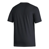 T-shirt adidas noir avec écusson de l'équipe nationale d'Allemagne pour hommes