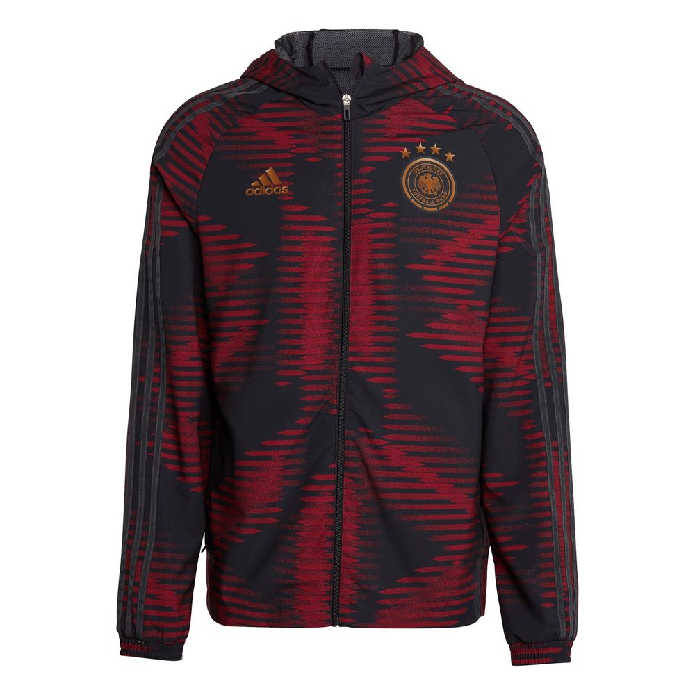 Men's adidas Black Germany National Team DNA Raglan Full-Zip Hoodie Windbreaker Jacket