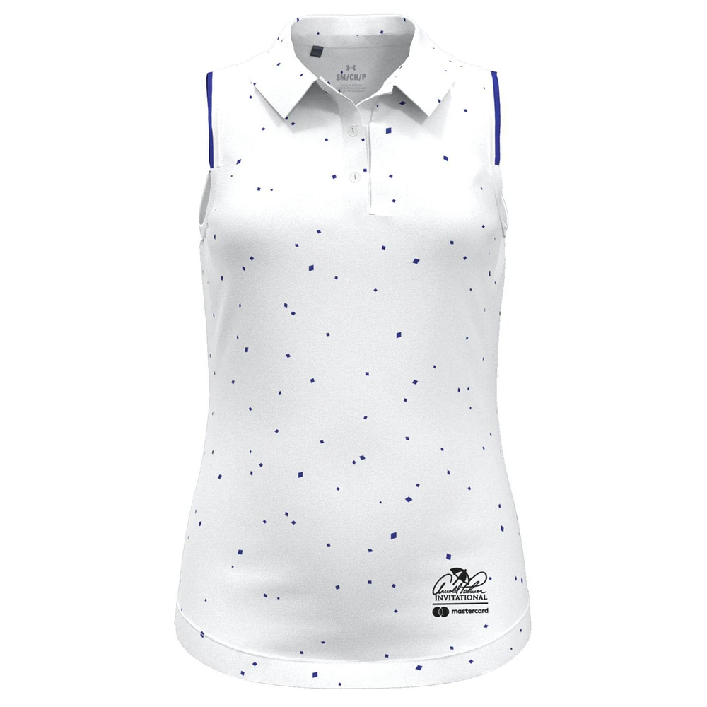 Under Armour Arnold Palmer Invitational Polo sans manches à micro imprimé pour fille