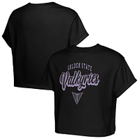 Girls Youth  Eclipse Black Golden State Valkyries City Pennant Cropped T-Shirt