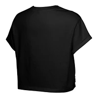 Girls Youth  Eclipse Black Golden State Valkyries City Pennant Cropped T-Shirt