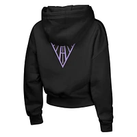 Girls Youth  Eclipse Black Golden State Valkyries Closer Pullover Hoodie