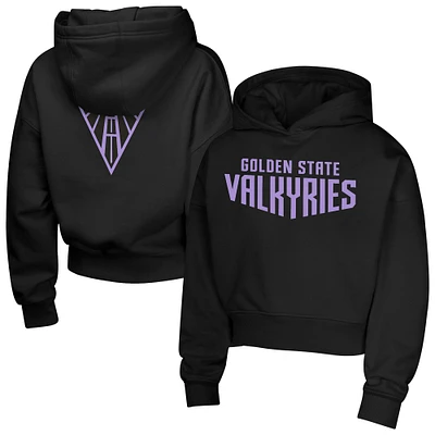 Girls Youth  Eclipse Black Golden State Valkyries Closer Pullover Hoodie